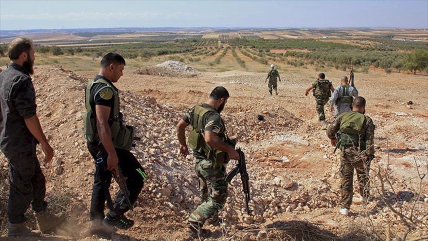 Fuerzas progubernamentales sirias en las zonas rurales de la provincia de Hama, 10 de octubre de 2016.