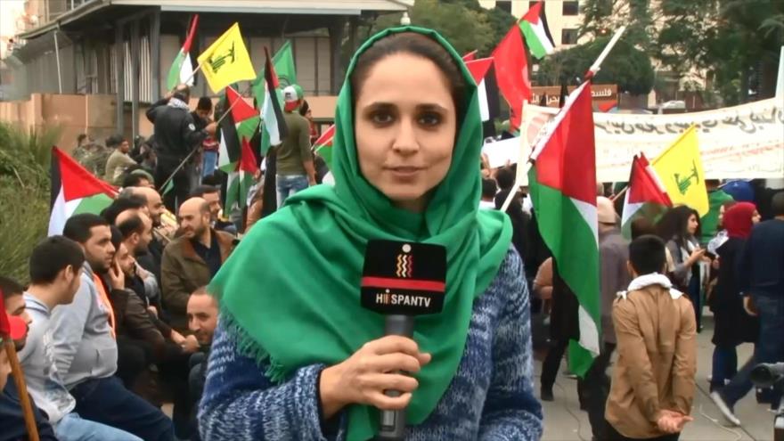 Partidarios libaneses apoyan causa de Al-Quds en Beirut