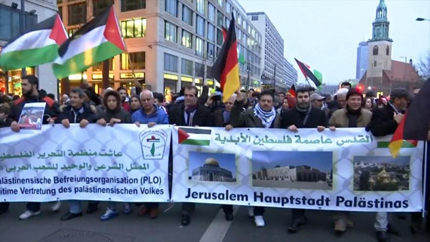 Protesta en Alemania contra la decisión de Trump sobre Al-Quds