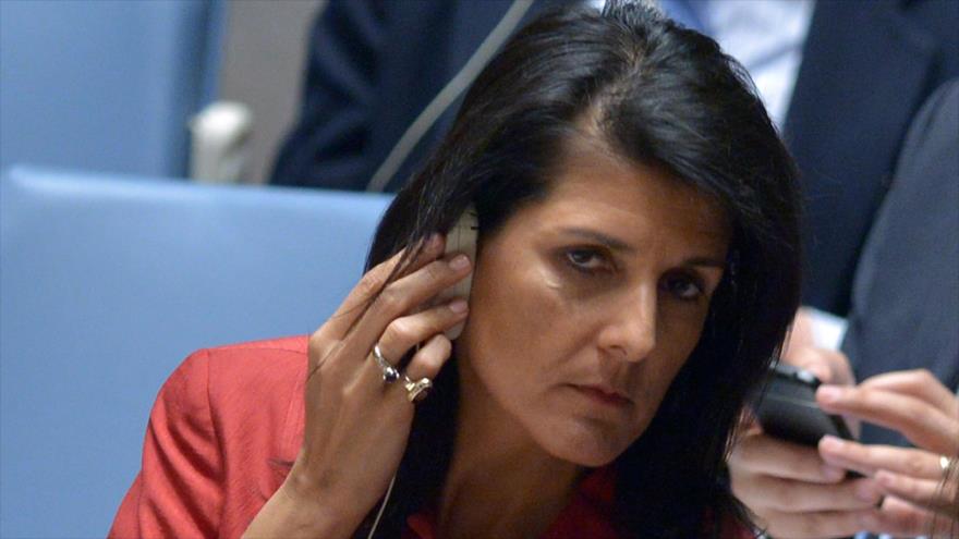 La embajadora de EE.UU. ante las Naciones Unidas, Nikki Haley.