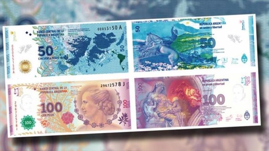 El Gobierno argentino quitará las figuras históricas y las islas Malvinas de los billetes.