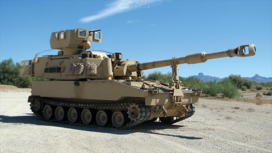 Un obús Paladin M109A7 del Ejército de EE.UU.