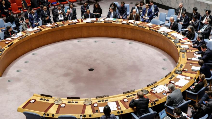 Una sesión del Consejo de Seguridad de Naciones Unidas (CSNU) en Nueva York, 22 de diciembre de 2017.
