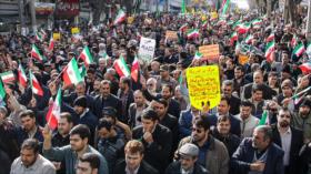 Millones de iraníes se movilizan y corean contra EEUU e Israel