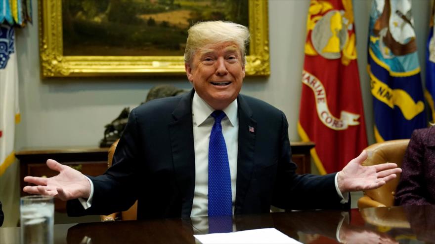 El presidente de EE.UU., Donald Trump, durante una reunión con miembros republicanos del Senado en la Casa Blanca, Washington, 4 de enero de 2018.