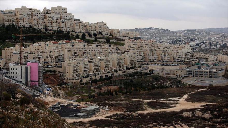 Vista general del asentamiento ilegal israelí de Har Homa, en la ocupada Cisjordania, 26 de enero de 2017.