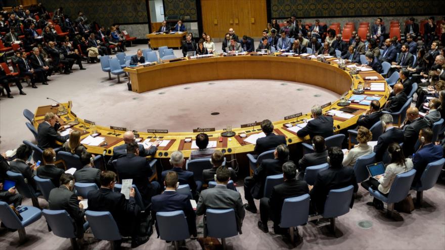 La sesión del Consejo de Seguridad de las Naciones Unidas (CSNU) sobre los disturbios en Irán, 5 de enero de 2018.