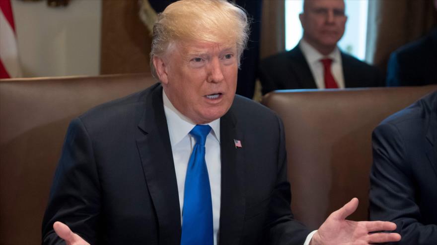 El presidente de EE.UU., Donald Trump, en una reunión del Gabinete en la Casa Blanca, Washington, 20 de diciembre de 2017.