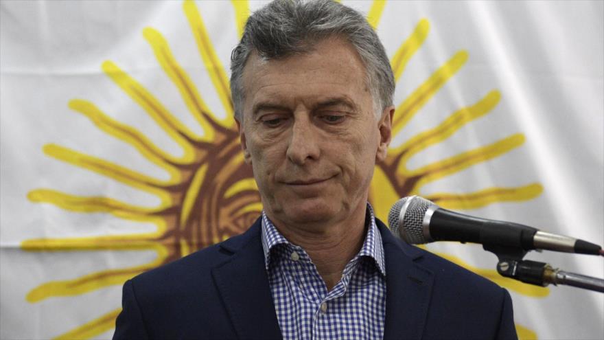 El presidente de Argentina, Mauricio Macri, en una conferencia de prensa en Buenos Aires, 24 de noviembre de 2017. 