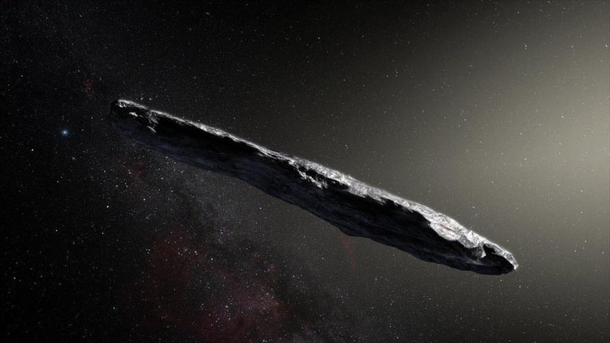 El asteroide Oumuamua.