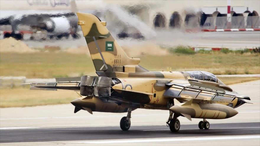 Un caza Tornado de la Real Fuerza Aérea de Arabia Saudí.