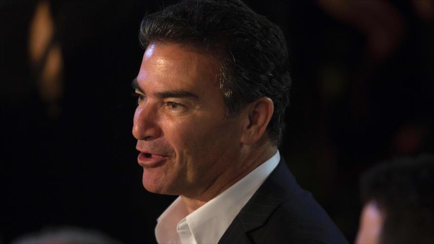 El jefe del servicio de inteligencia israelí (el Mossad), Yossi Cohen, en la residencia del embajador de EE.UU. en territorios ocupados palestinos.
