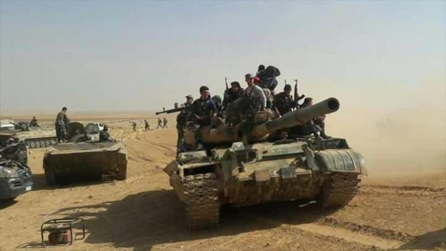Las fuerzas del Ejército sirio en Hama, (centro de Siria).
