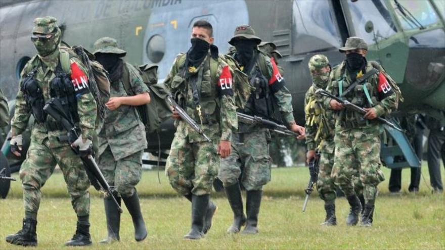 Integrantes de la guerrilla colombiana del Ejército de Liberación Nacional (ELN).