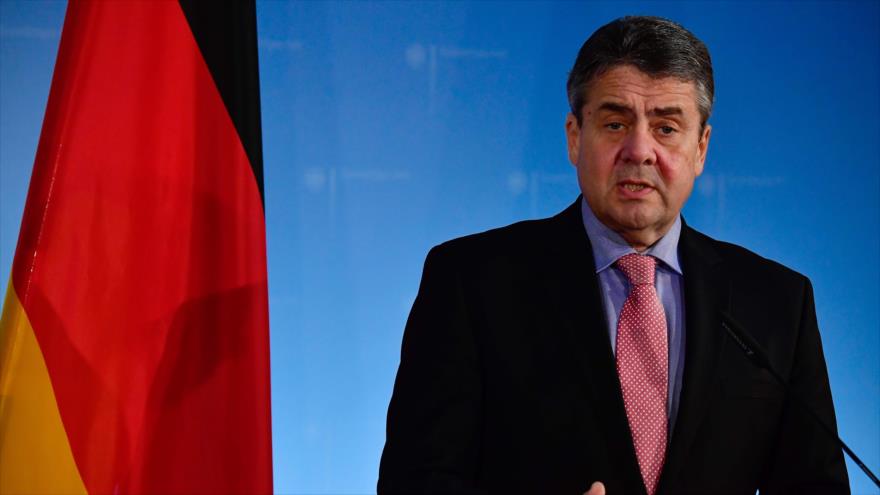 El ministro alemán de Relaciones Exteriores, Sigmar Gabriel, durante una conferencia de prensa en Berlin, 10 de enero de 2018.