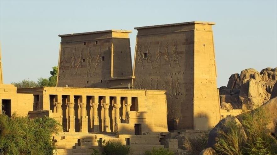 El templo de Philae en la ciudad de Asuán, en Egipto.