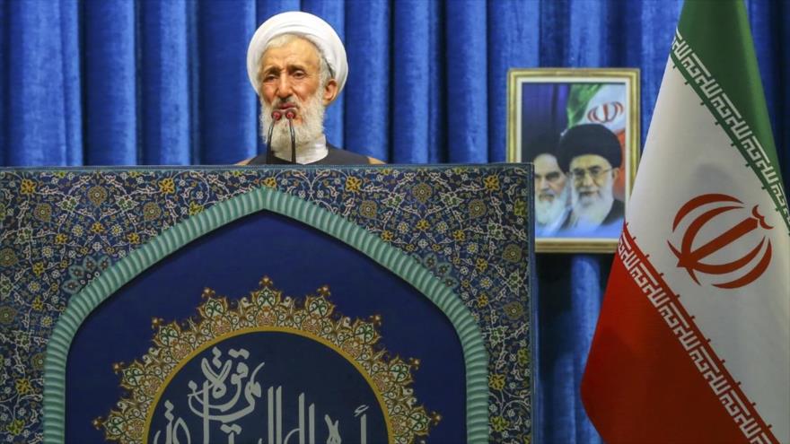El Imam del rezo del viernes de Teherán, el hoyatolislam Kazem Sediqi, 12 de enero de 2018.