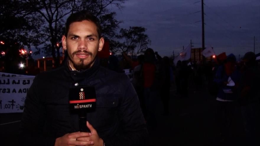 Hondureños protestan contra ocupación de Estados Unidos