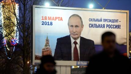 Sondeo: Putin ganaría presidenciales con 81,1 % de los votos