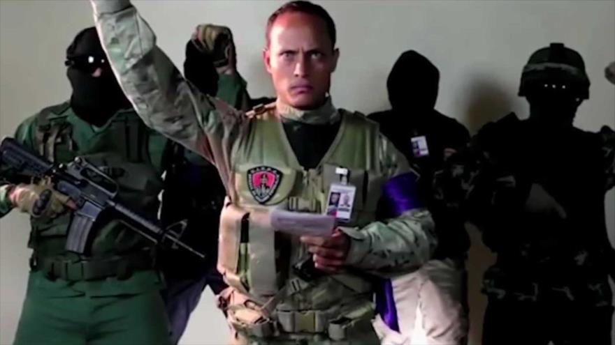 El expiloto venezolano Óscar Pérez, amenaza al Gobierno del país durante una grabación.
