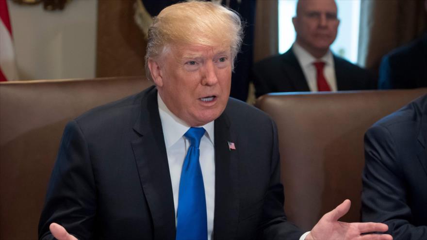 El presidente de EE.UU., Donald Trump, en una reunión del Gabinete en la Casa Blanca en Washington, 20 de diciembre de 2017.