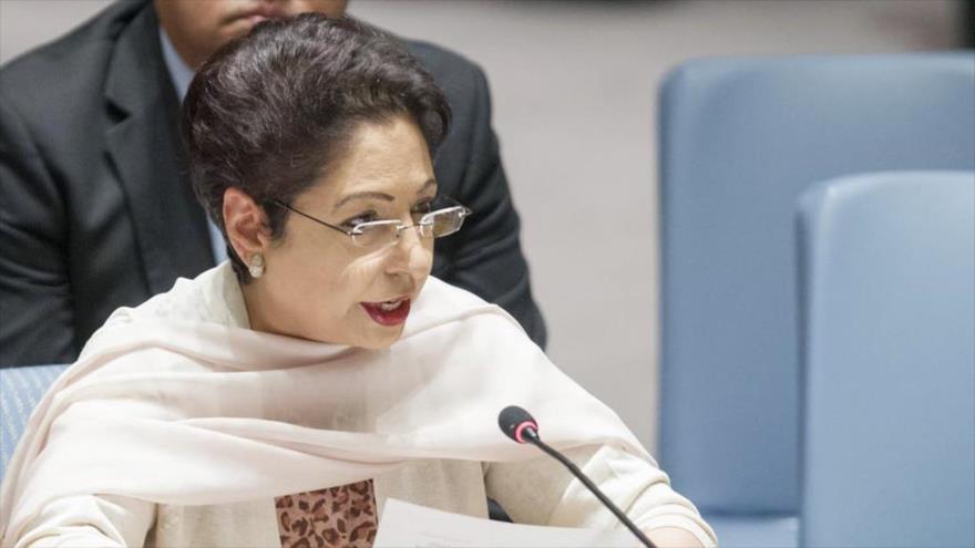 La embajadora de Paquistán en la ONU, Maleeha Lodhi.