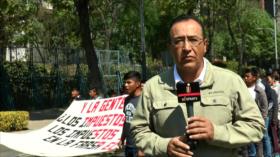 Protestan contra Trump ante embajada de EEUU en Ciudad de México