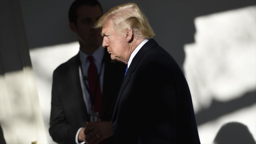 El presidente de EE.UU., Donald Trump, en la Casa Blanca, Washington D.C., 19 de enero de 2018.