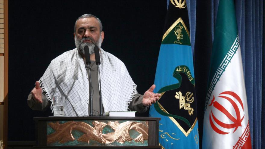 El vicecomandante del Cuerpo de Guardianes de la Revolución Islámica de Irán (CGRI) para Asuntos Culturales y Sociales, Mohamad Reza Naqdi.