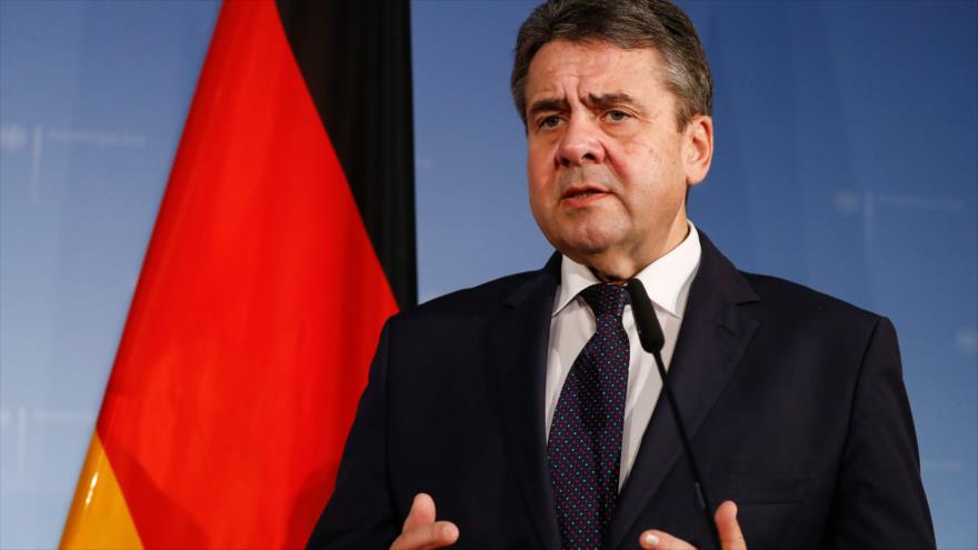 El ministro alemán de Asuntos Exteriores, Sigmar Gabriel, ofrece una conferencia de prensa en Berlín, capital alemana, 17 de enero de 2018.