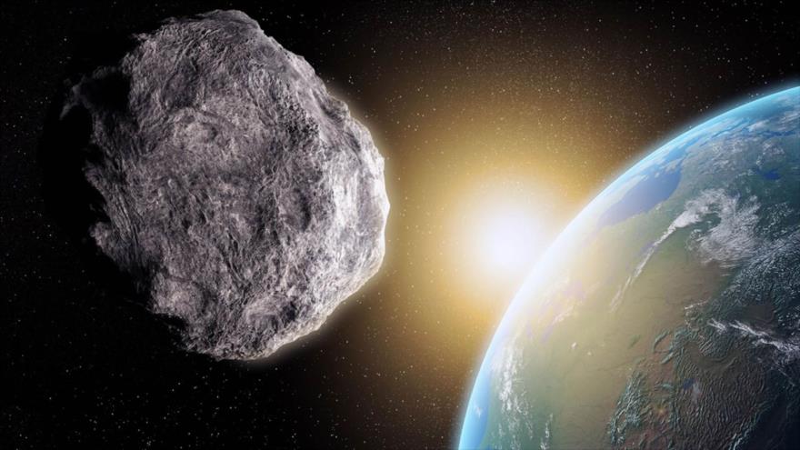 Reconstrucción de un asteroide que pasa junto a la Tierra.