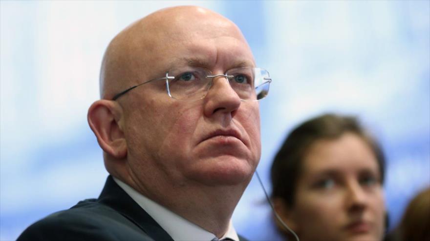 El embajador ruso ante la Organización de las Naciones Unidas (ONU), Vasili Nebenzia.