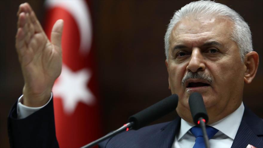 El primer ministro de Turquía, Binali Yildirim, durante un encuentro en Ankara, 31 de octubre de 2017.