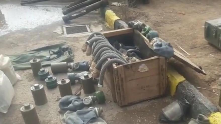 Vídeo: Siria confisca a EIIL materiales tóxicos y drones israelíes