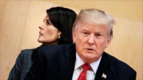 Nikki Haley niega tener relación extramatrimonial con Trump