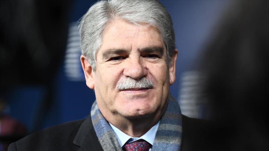 El canciller español, Alfonso Dastis, a su llegada al consejo de ministros de Exteriores de la UE celebrado en Bruselas (Bélgica), 22 de enero de 2018.