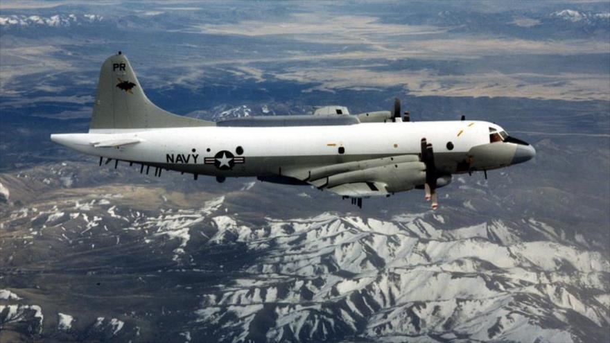 Un avión de reconocimiento EP-3 estadounidense de la compañía Lockheed Martin.