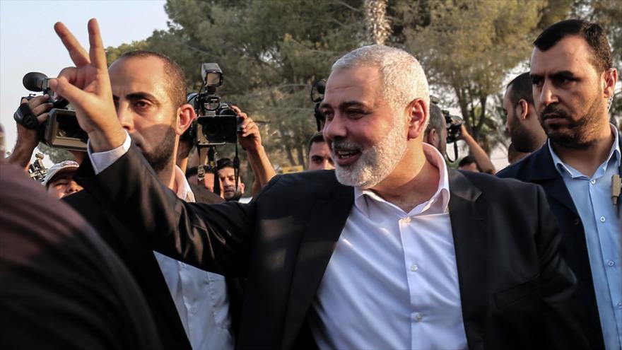 El jefe de la oficina política del Movimiento de Resistencia Islámica Palestina (HAMAS), Ismail Haniya.