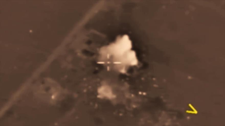 Vídeo: ataque de represalia ruso contra los terroristas en Idlib 