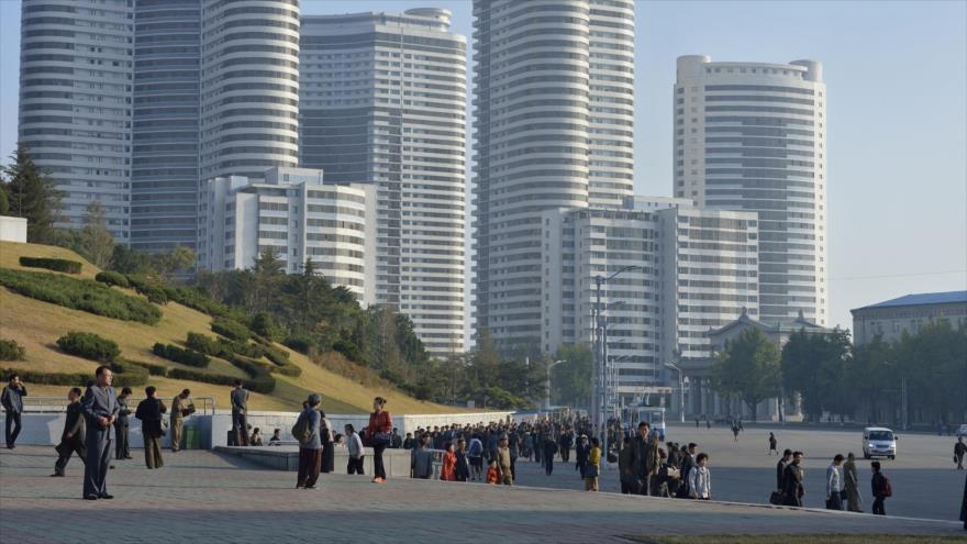 La ciudad de Pyongyang, capital de Corea del Norte.