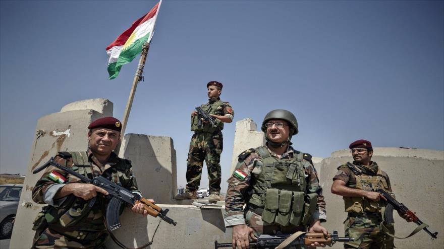 Combatientes kurdos iraquíes (los Peshmerga).