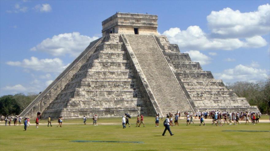 La pirámide de Kukulkán (también conocida como El Castillo), en Chichén Itzá, en el estado mexicano de Yucatán.