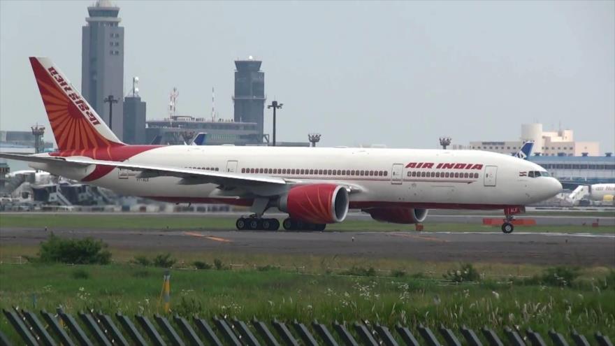 Un avión de pasajeros de la aerolínea Air India.