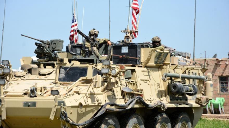 Tanques y militares de Estados Unidos desplegados en la zona fronteriza entre Siria y Turquía.