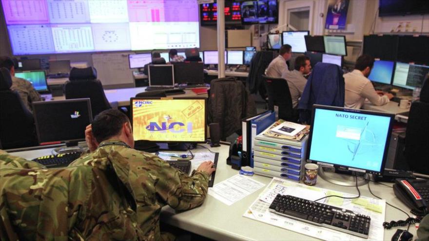 Un centro de mando de la Organización del Tratado del Atlántico Norte (OTAN).