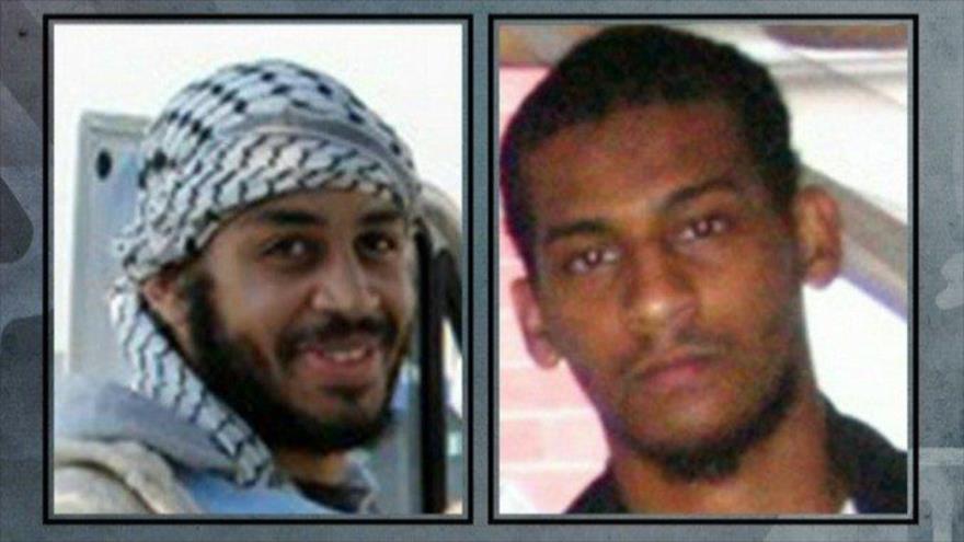 Los dos integrantes británicos del grupo terrorista Daesh, identificados como Alexanda Kotey (izda) y Al-Shafee al-Sheikh, detenidos en Siria.