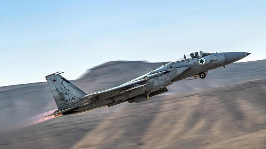 Un bombardero F-15 Strike Eagle de la aviación israelí.
