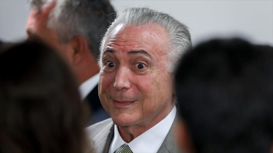 El presidente de Brasil, Michel Temer, en el Palacio de Planalto en Brasilia, 22 de enero de 2018.