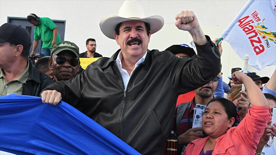 Manuel Zelaya, el expresidente de Honduras y coordinador de Alianza de Oposición contra la Dictadura, 9 de febrero de 2018.