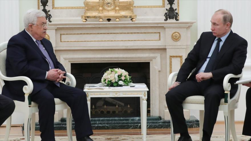Abás rechaza ante Putin mediación de EEUU en conflicto con Israel